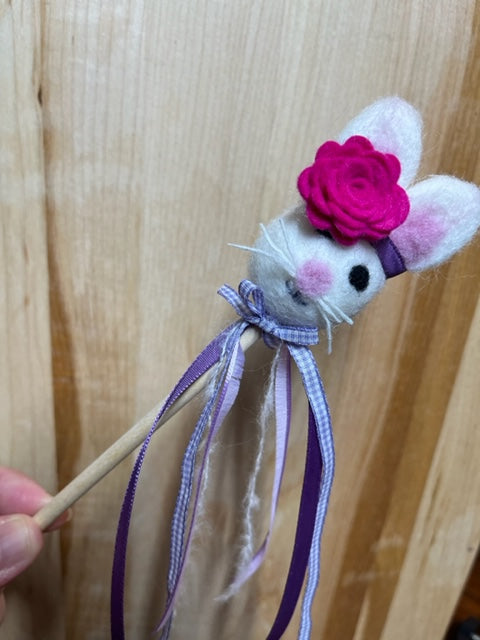 Felted Bunny Heads